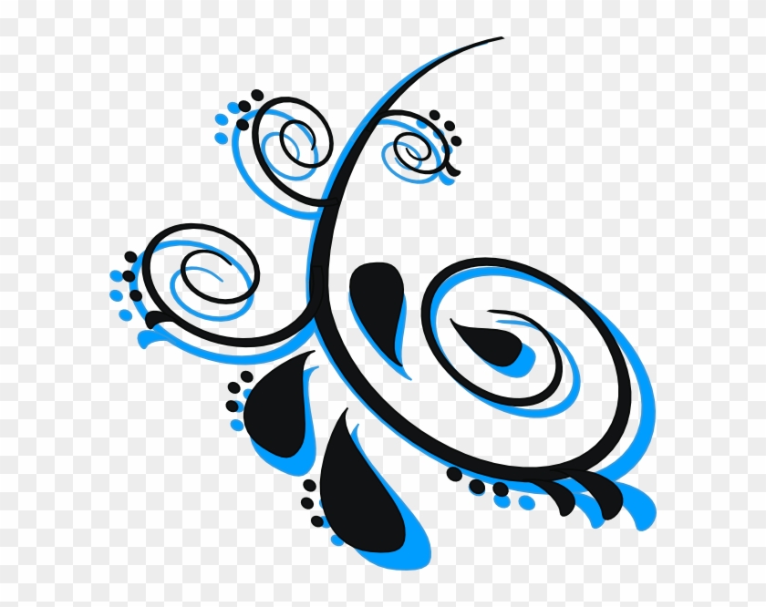 Scroll Black Peacock 3 Clip Art - Clip Art #254141