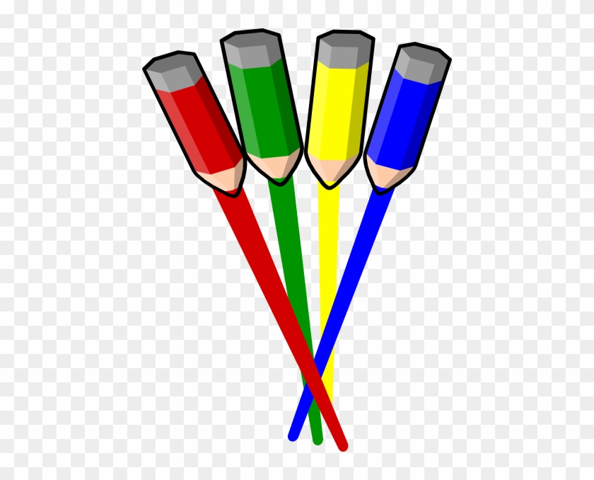Color Pencil Stripes Straight Clip Art - Straightclipart #254144