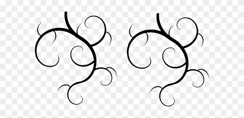 Simple Filigree Scroll Designs Vine Tattoo Filigree - Hearts Clip Art #254158