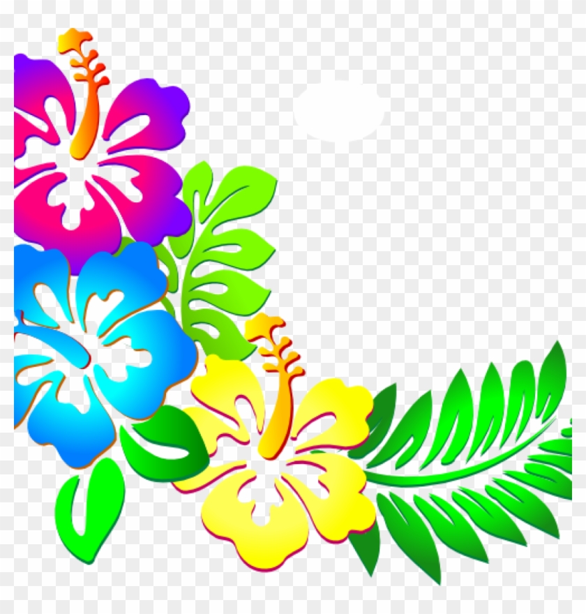 Flower Border Clipart Flower Border Hibiscus Border - Clipart Flower Border Png #254171