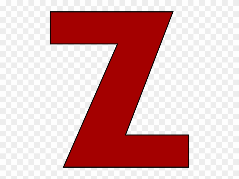 Red Letter Z Clip Art Image Alphabet Clipart - Letter Z Clip Art #254223