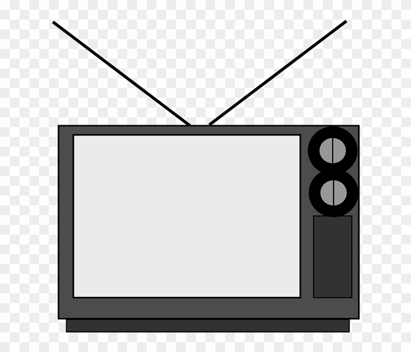 Television, Tv, Movie, Watch, Device, Cinema, Tv-show - Old Television Clipart #254246