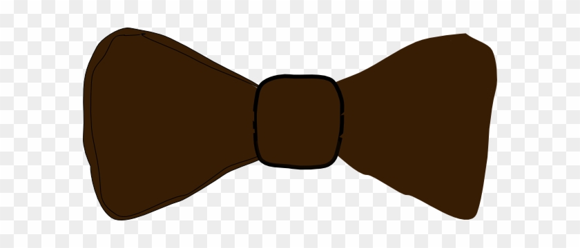 Brown Bowtie Clip Art At Clker - Black Bow Tie Clip Art #254261