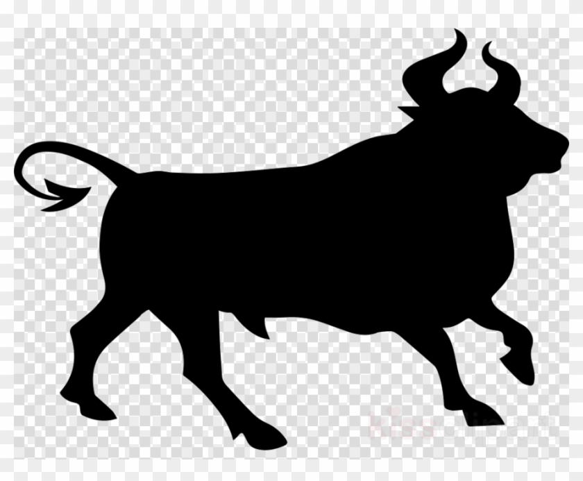 Siluetas De Toros Clipart Bull Ox Clip Art - Usa Map Transparent Background #1629791