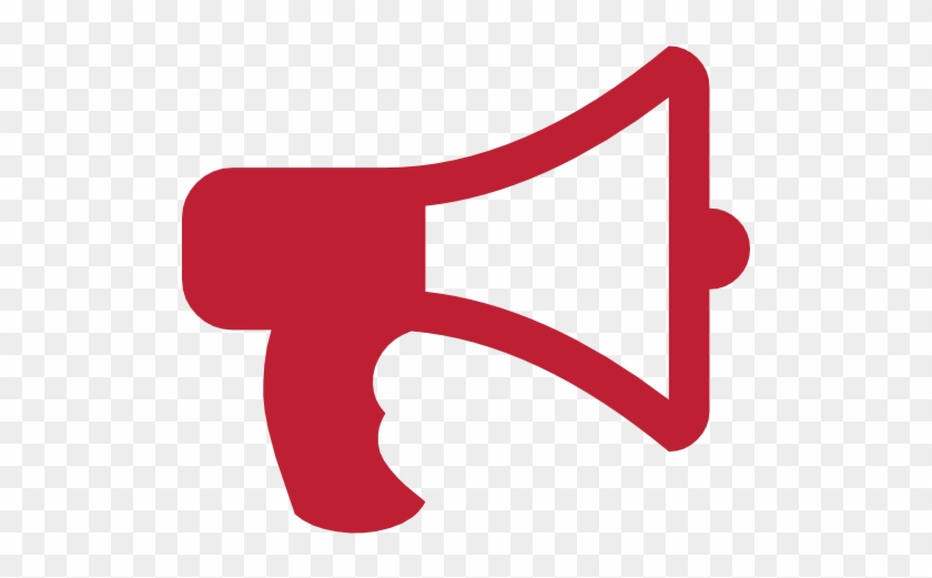 Bull Horn Announcer Red - Bullhorn Icon Png #1629799