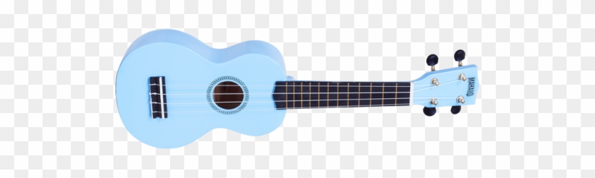 Mahalo Rainbow Series Soprano Transparent Background - Light Blue Mahalo Ukulele #1629896