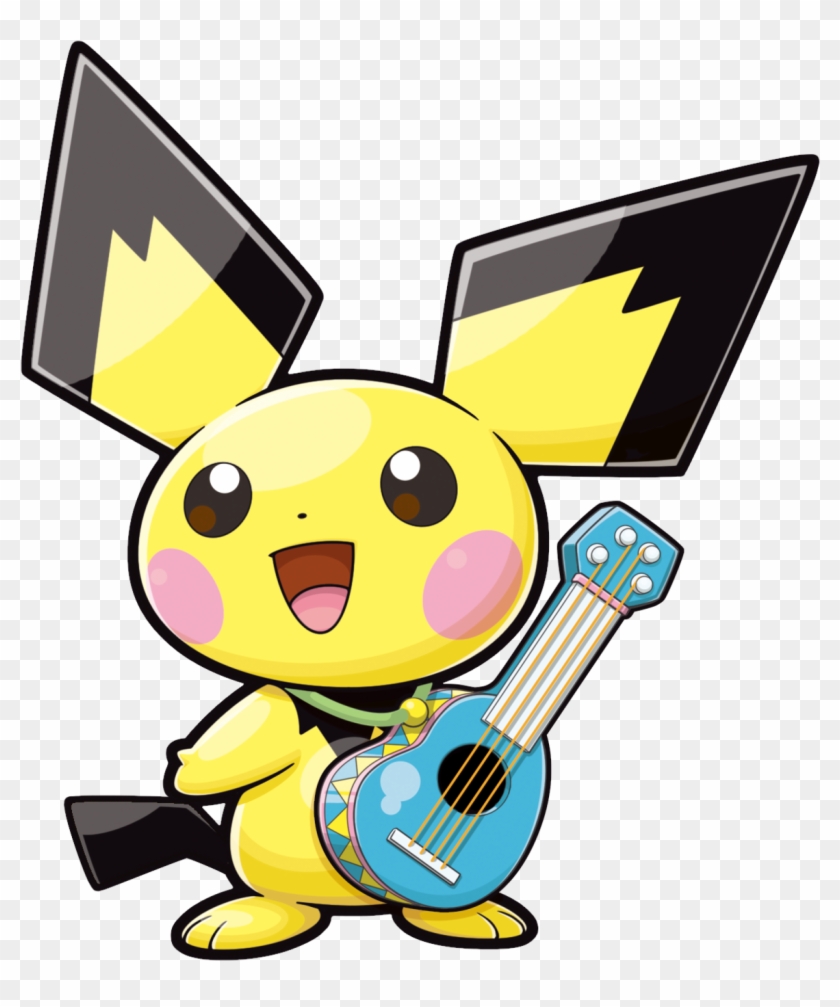 Ukulele Pichu - Pokemon Ranger Guardian Signs Pichu #1629898