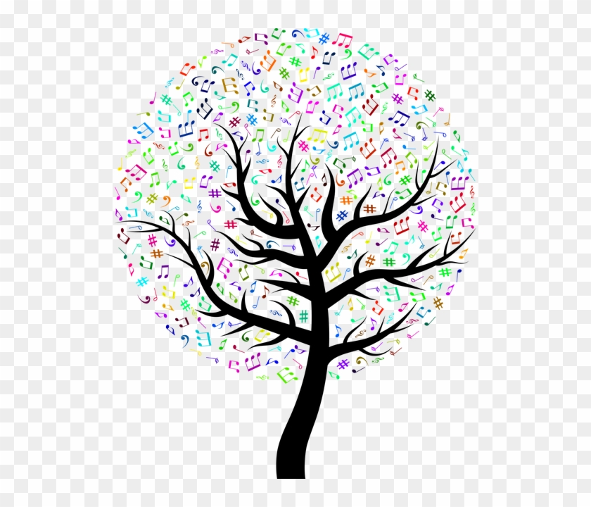 Tree Music Notes Png #1629910