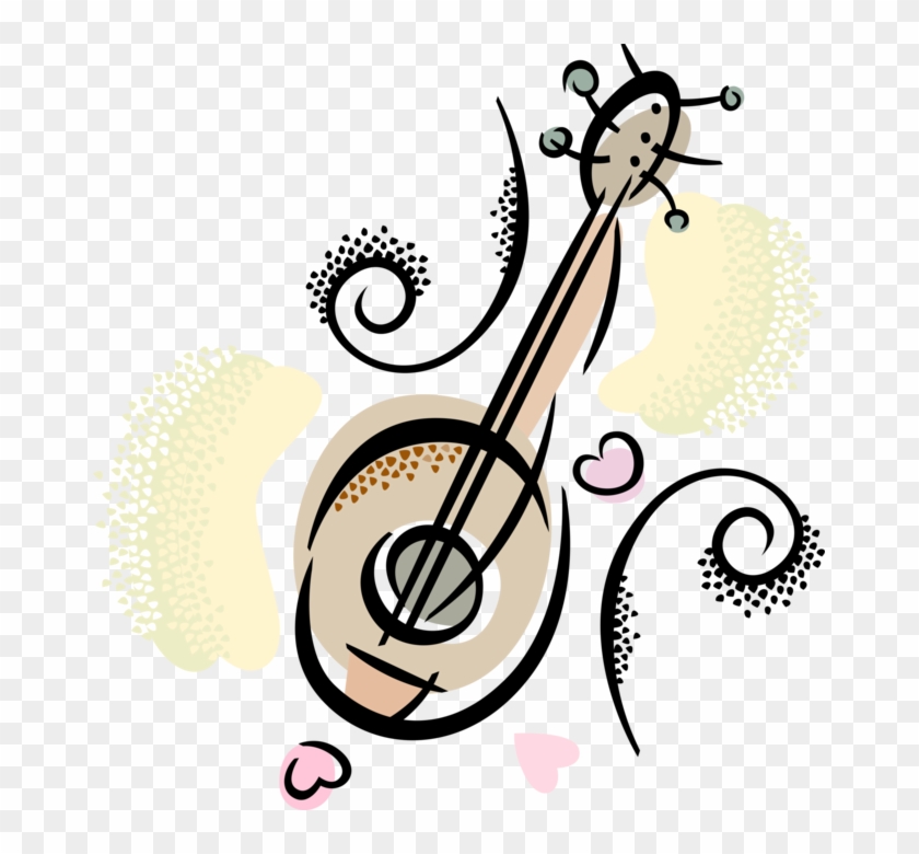 Vector Illustration Of Ukulele String Musical Instrument - Vector Illustration Of Ukulele String Musical Instrument #1629931