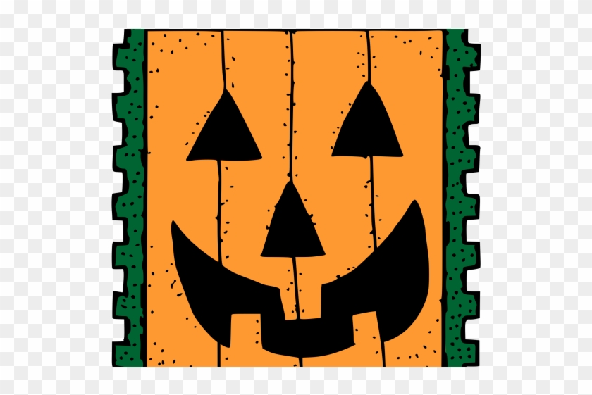 Stamp Clipart Halloween - Halloween Postage Stamp Clipart #1629957