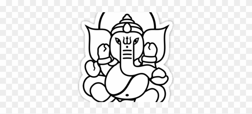 Ganesha Images For Kids - Ganesh Black And White #1630069