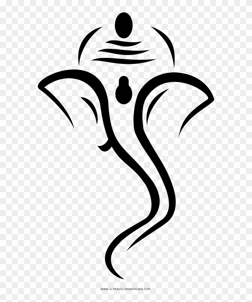 Ganesha Coloring Page Black And White Ganesh Png Free Transparent Png Clipart Images Download