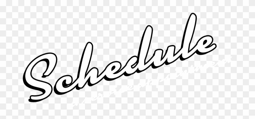 Schedule Service - Calligraphy #1630124