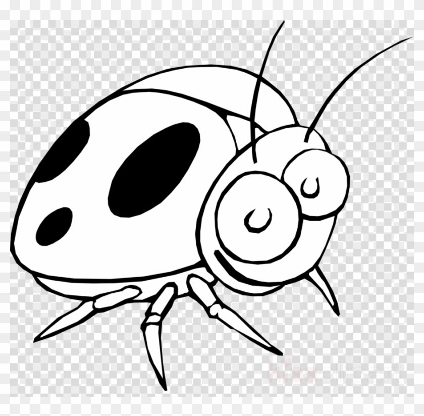 Ladybug Cartoon Black And White Clipart Little Ladybug - Punch Boxing Glove Png #1630154