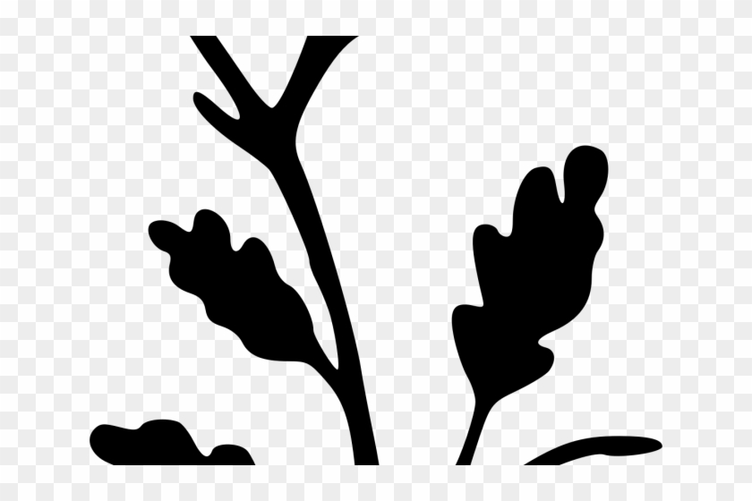 Silhouettes Clipart Leaves Branch - Silhouette #1630198