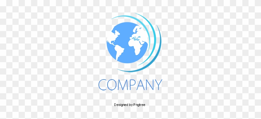 Creative Company Logo, Blue, Earth, Company Logo Png - World Map #1630267