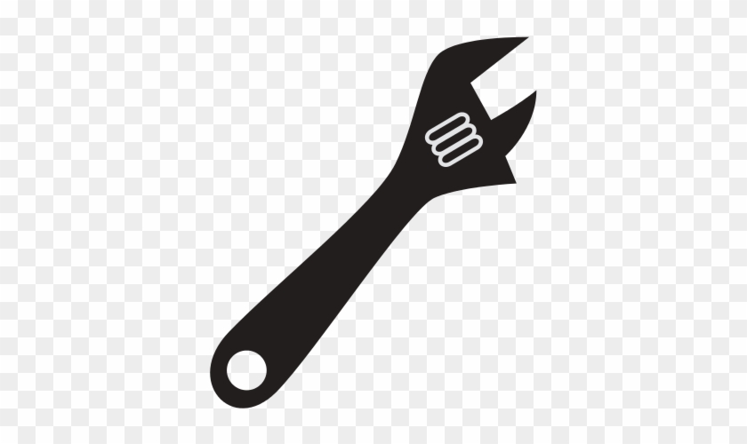 Adjustable Wrench Tool Silhouette - Illustration #1630321