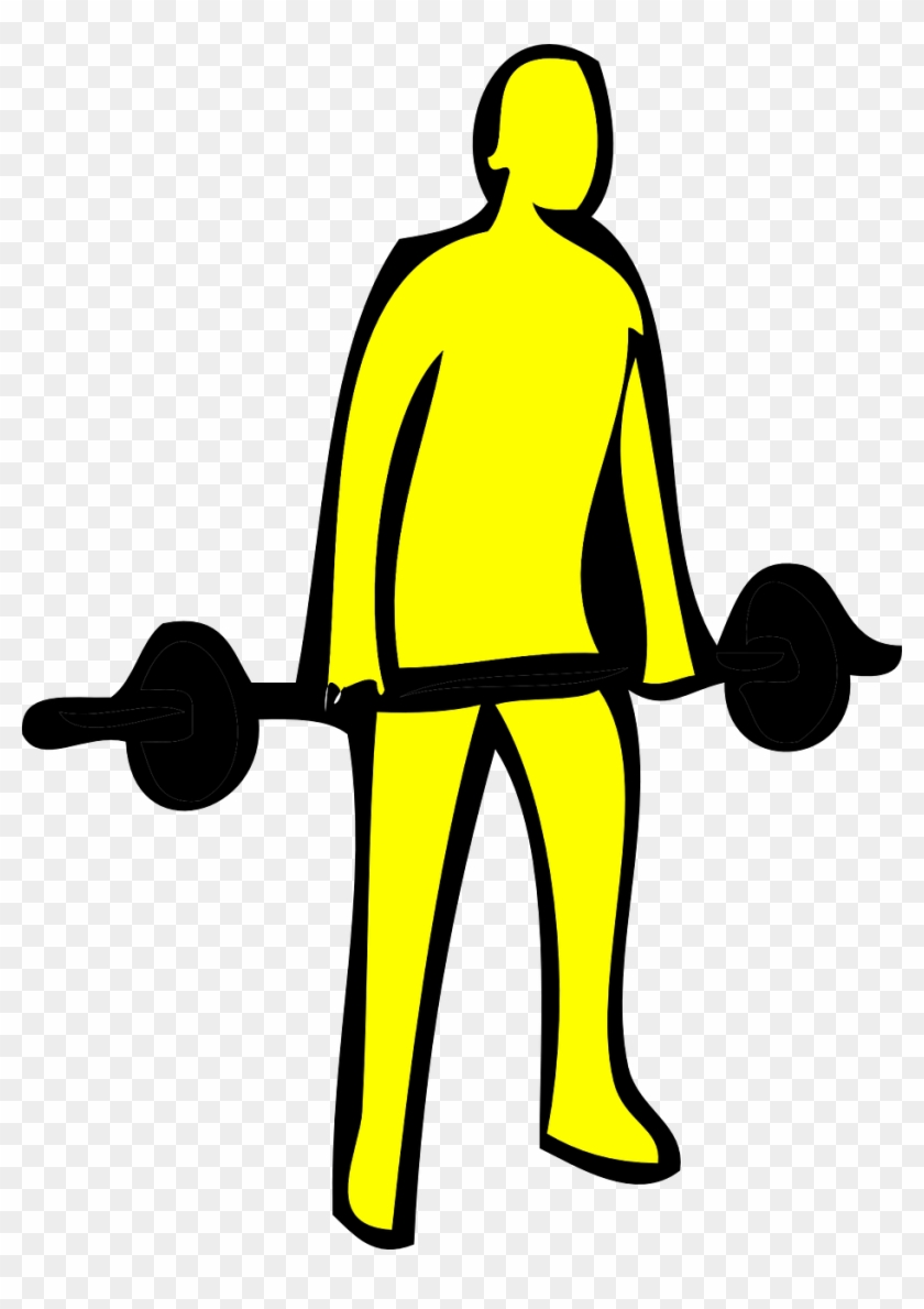 Weightlifter Weightlifting Fitness - Drawing Of A Person Lifting Weights #1630434