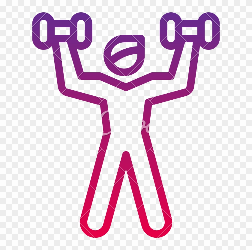 Weight Training Muscle Lift Icon - Weight Training Muscle Lift Icon #1630438