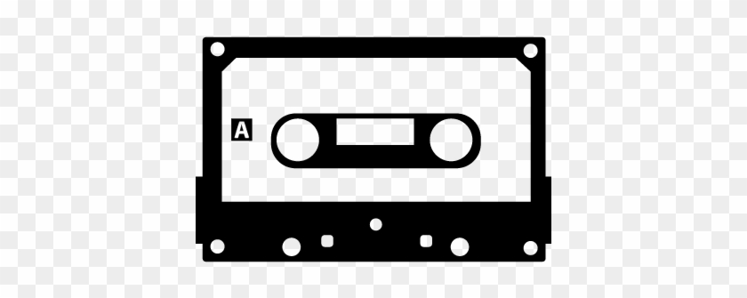 Cassette Tape With Black Border Vector - Cassette Tape Svg #1630533