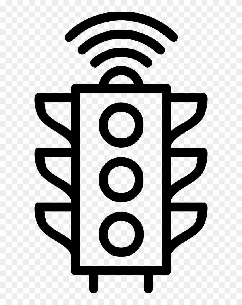 Ciy Traffic Control Managemnet Automatic Controller - Traffic Light Clipart Black And White #1630603