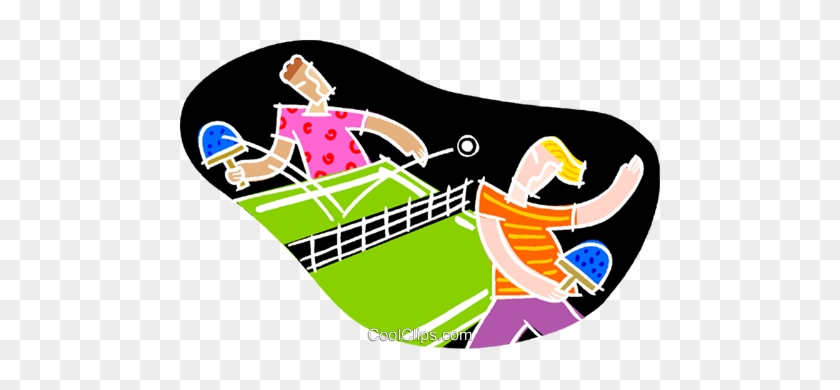 Playing Ping Pong Royalty Free Vector Clip Art Illustration - Playing Ping Pong Royalty Free Vector Clip Art Illustration #1630612