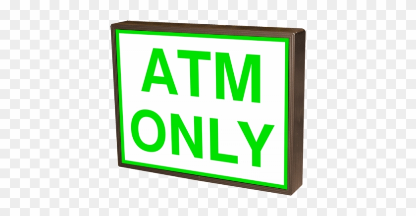 Atm Only Led Sign Phxf1418w-120g - Atm Only Led Sign Phxf1418w-120g #1630655
