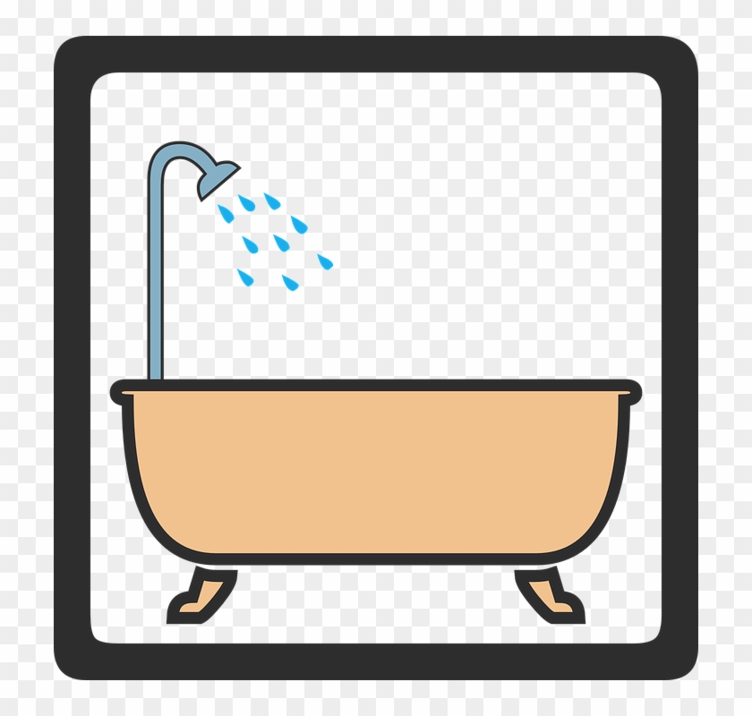 Hotel Bathroom Tourist - Bath Shower Clip Art #1630724