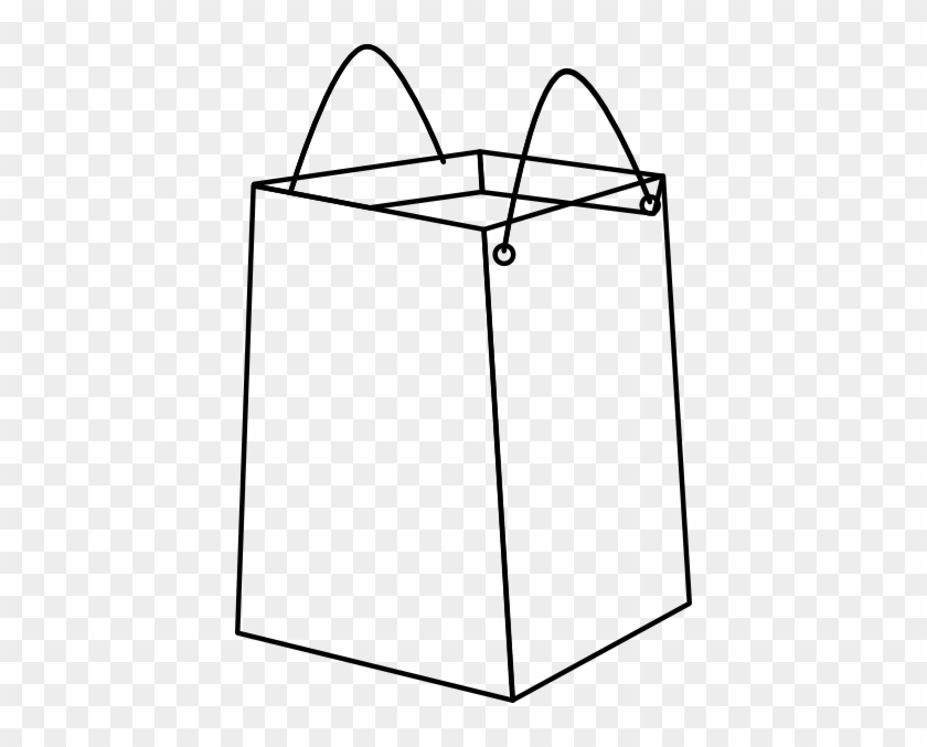 Paper Bag Clipart Black And White #1630843