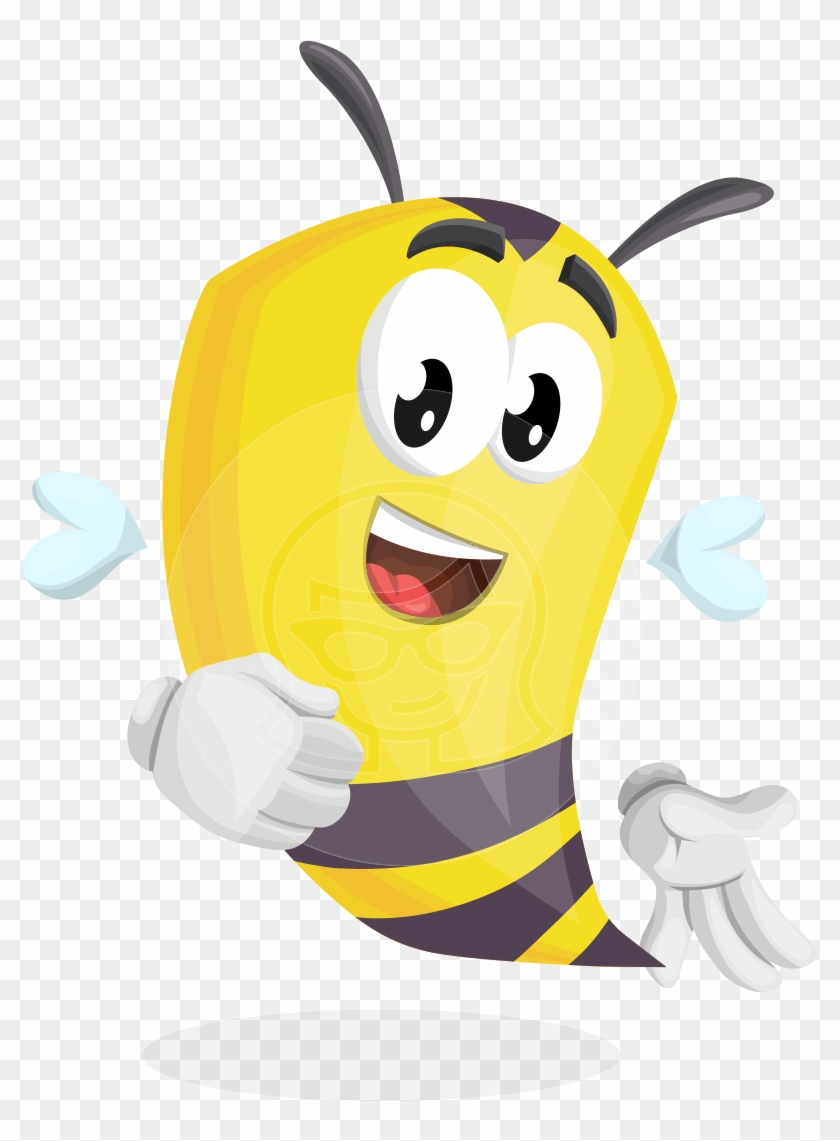 Bee Cartoon Vector Character Aka Mr - Cartoon #1630878