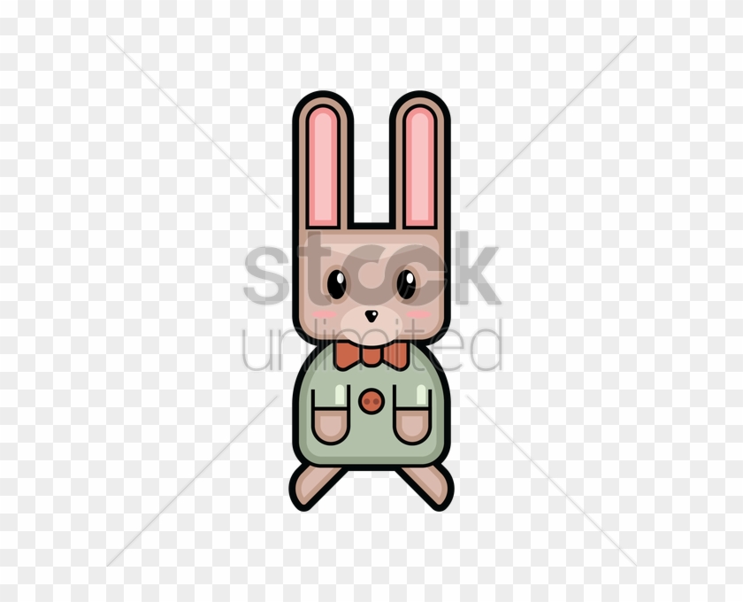 Easter Bunny With Bowtie Vector Image Stockunlimited - Rabbit Policeman #1631114