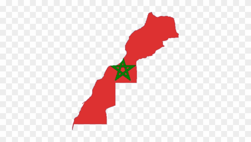 Morocco Flag Map #1631115