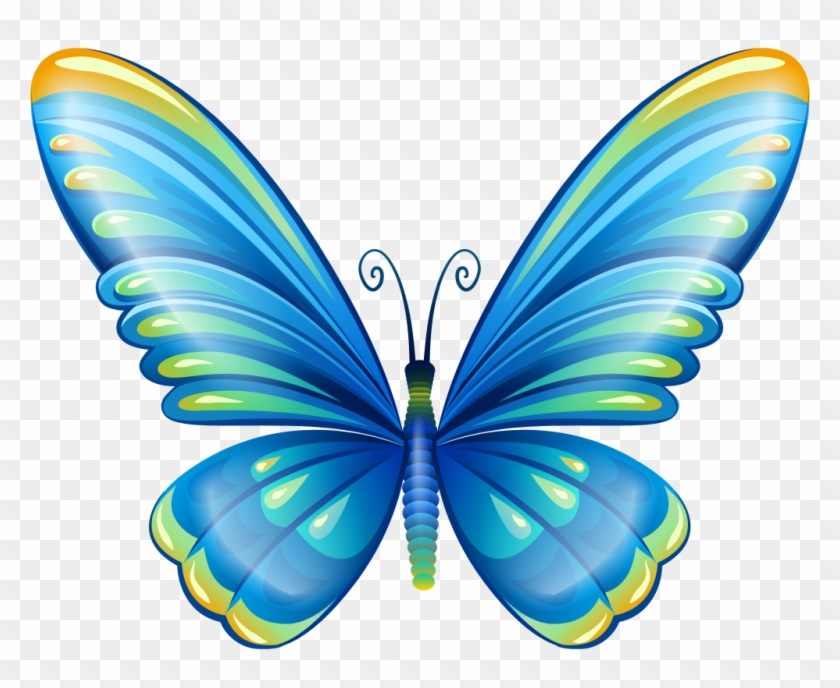 Unique Free Images Butterfly Clipart For Kids At Getdrawings - Blue Butterfly Clipart Png #1631121