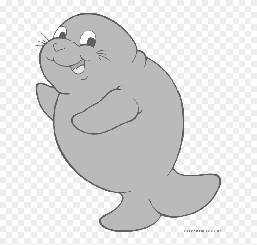Svg Transparent Stock Clip Art Manatees Vector And - Manatee Clipart #1631230