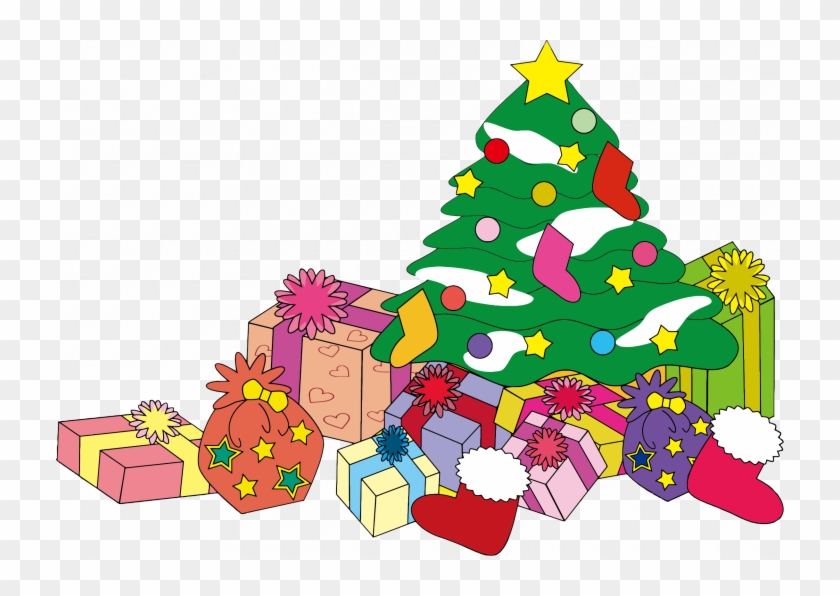 Presents Clipart Toymas Tree With Huge Freebie Download - Christmas Tree With Presents Clipart #1631261