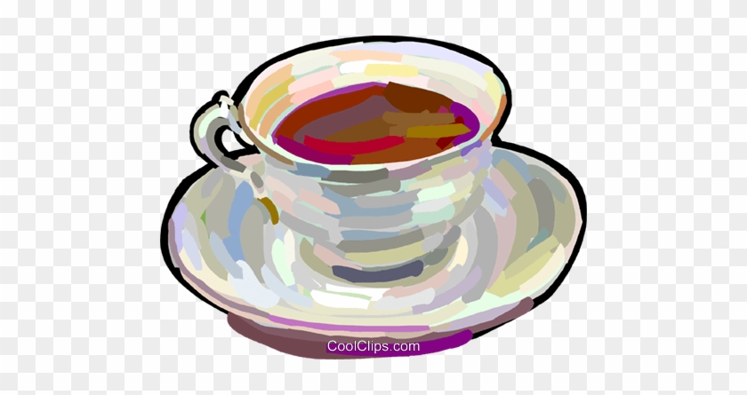 Cup Of Tea Royalty Free Vector Clip Art Illustration - Cup #1631398