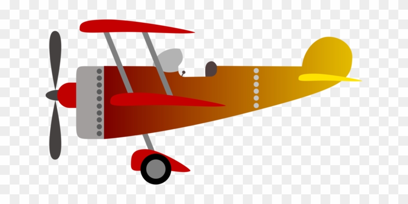 Airplane Fixed-wing Aircraft Biplane Aviation - Vintage Airplane Png #1631453