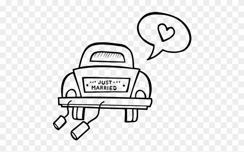 Just Married Wedding Coloring Pages #1631577
