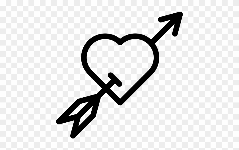 Heart With Arrow, Shapes, Hearts Icon - Icon #1631580