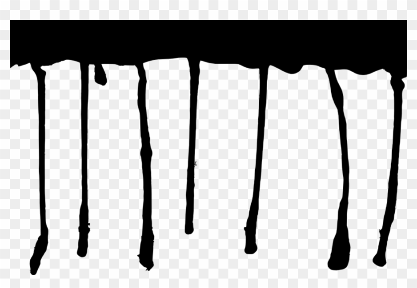 Paint Drip Png Clipart Black And White Paint - Black Paint Drips Png #1631639