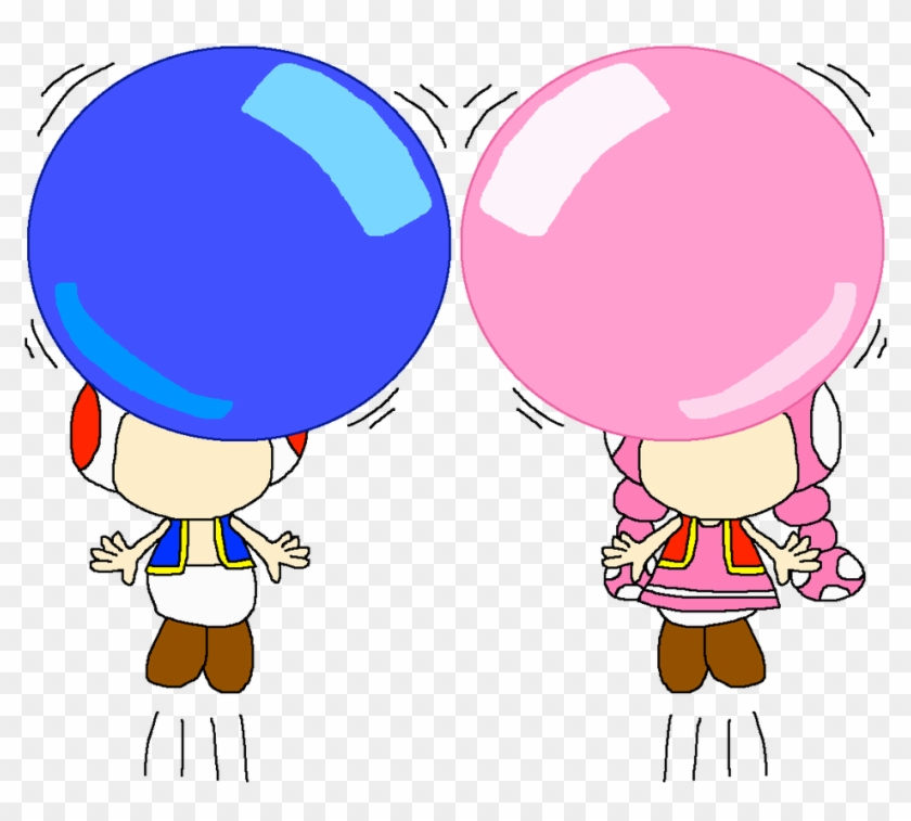 Floating Bubble Gum Balloons By Pokegirlrules - Cartoon #1631695