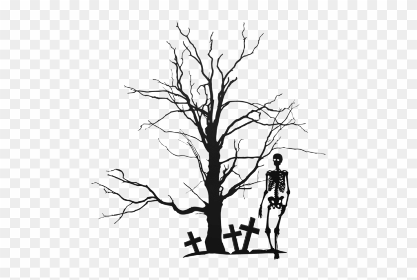 Free Png Halloween Tree And Skeleton Png Images Transparent - Halloween Trees #1631713