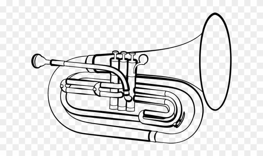 640 X 418 2 - Marching Baritone Drawing #1631752