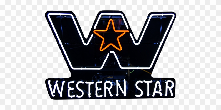 Western Star Neon Sign - Emblem #1631830