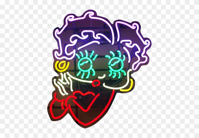Betty Boop Head Neon Sign - Betty Boop Head Neon Sign #1631840