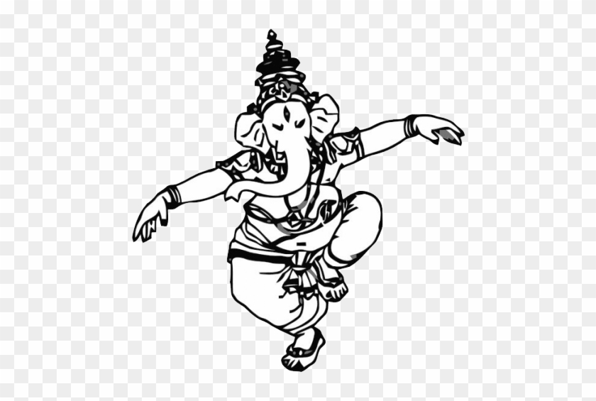 Ganesha - Dancing Ganesh Clipart Logo #1631944