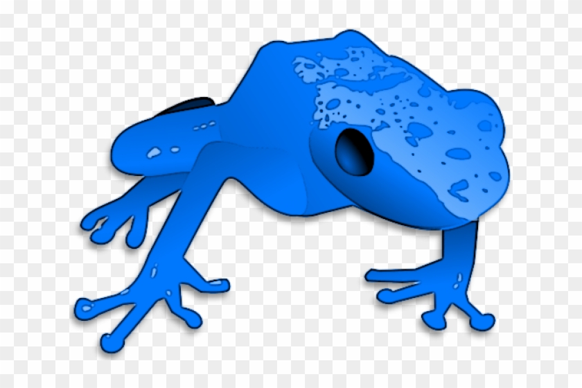 Poison Dart Frog Clipart Jungle - Blue Frog Clip Art #1631976