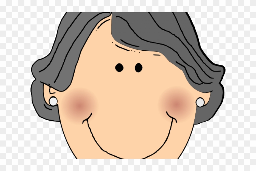 Head Clipart Grandparent - My Family Flashcards #1632056