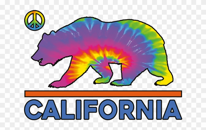 Tie Dye California Bear Neon Youth Stock Transfer - Tie Dye California Bear Neon Youth Stock Transfer #1632099