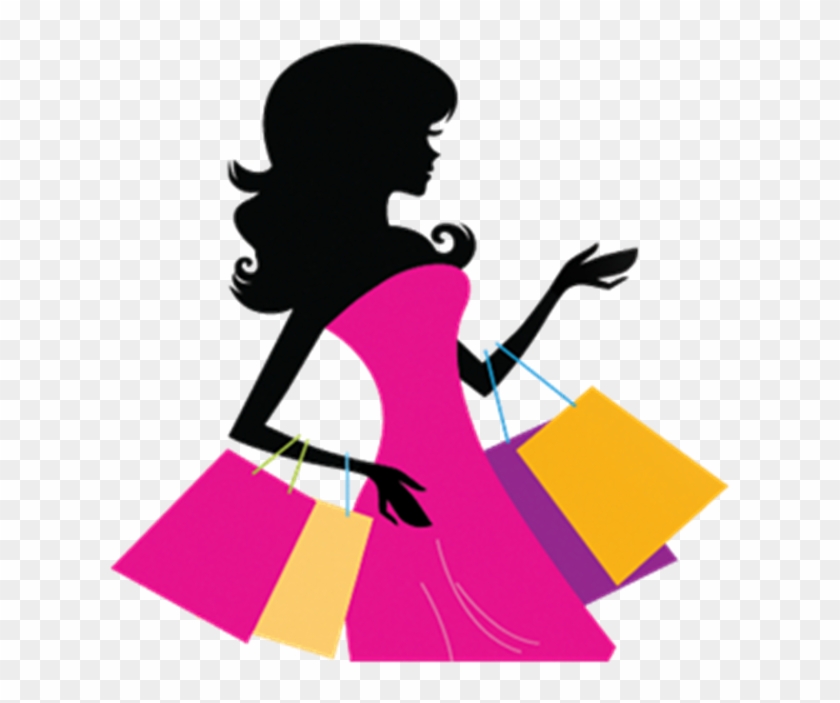 Girl2 - Silhouette Girl Shopping Png #1632200